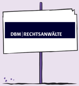 Logo DBM Rechtsanwälte auf der Langen N8 der Ausbildung